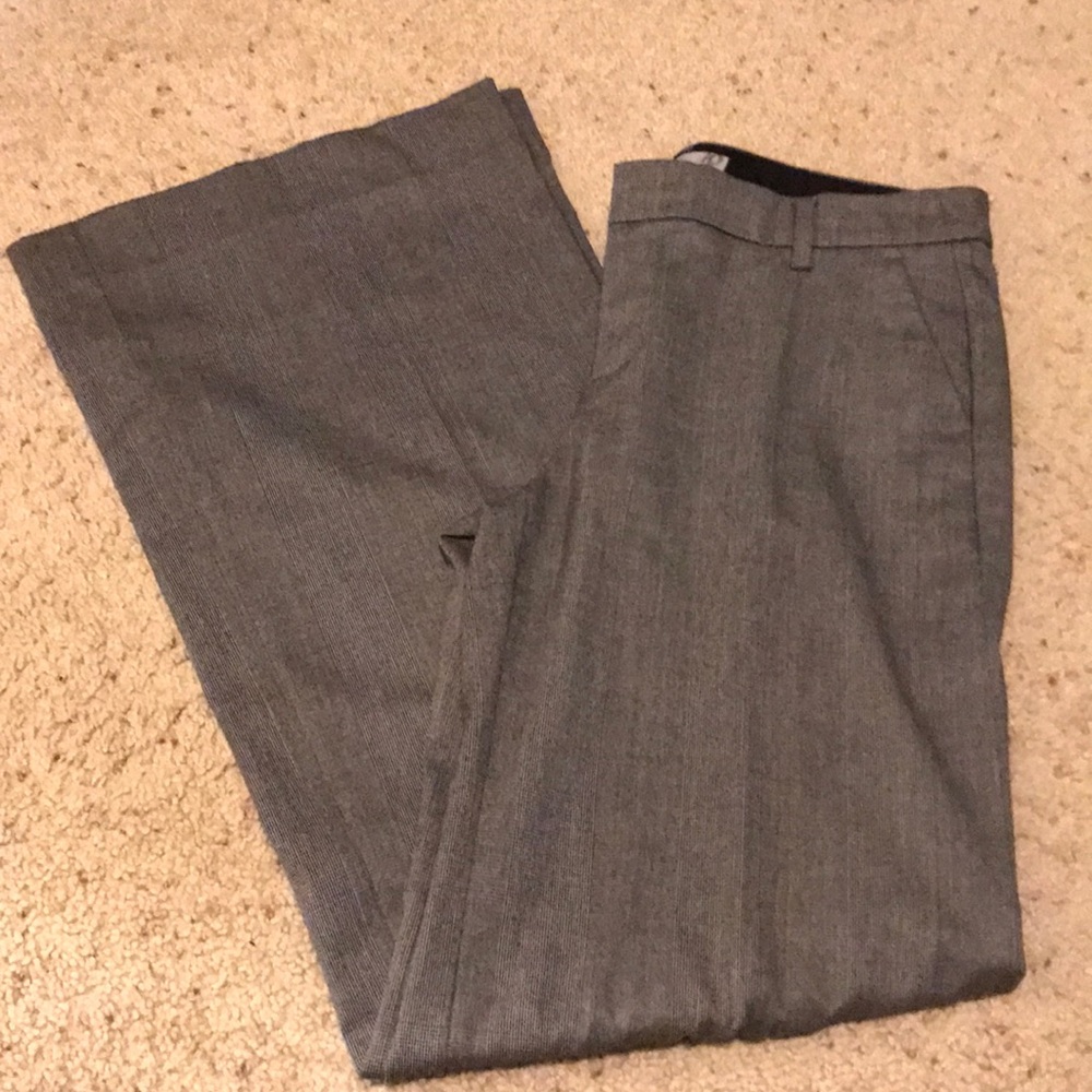 Black and gray wide leg pants